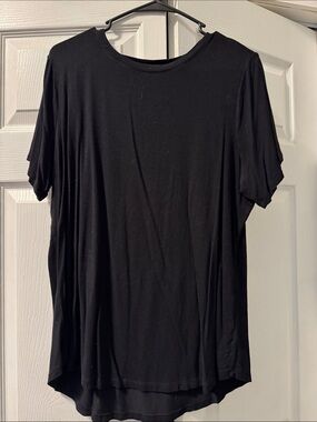 Old Navy Black Short Sleeve Crewneck Top
